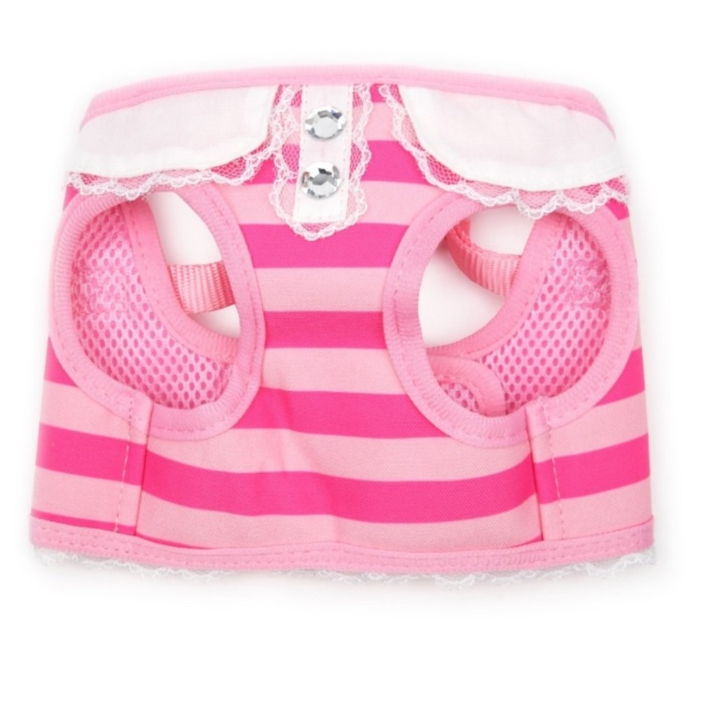 Vibrant Life Stripe & Lace Harness for Medium Dog Pink S - Picture 7 of 8